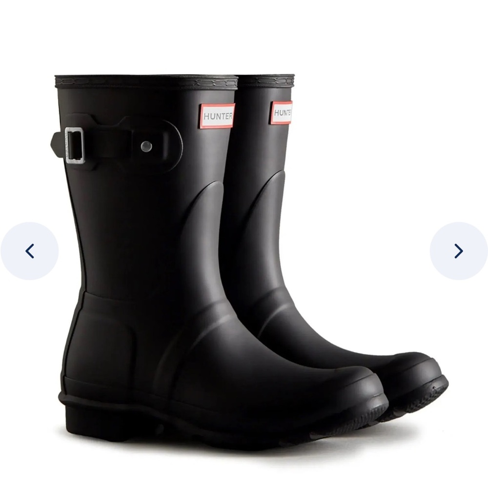 NIB Hunter Women's Original Short Rain Boot Black size 8